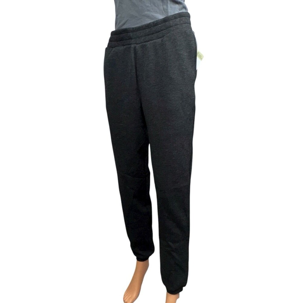 Mondetta Womens Size Large Heather Black Ultra-Soft Flowy Relaxed Pant